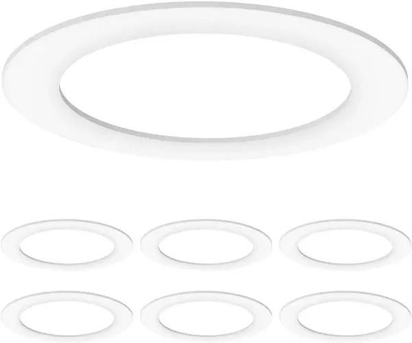 Sunco Lighting Sunco Goof Rings for 6 Inch Recessed Lights Can Light Goof Trim Ring