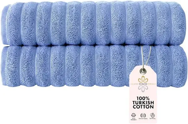 Brampton Luxury Bath Towel 100% Turkish Cotton 27x54&#034; 2 Pcs Absorbent Ultra Soft