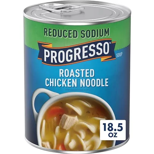 Progresso Soup Reduced Sodium Roasted Chicken Noodle Soup 18.5 oz Can