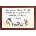 Open Road Brands Disney Winnie the Pooh Room in Your Heart Nostalgic Wood Wall Decor For Nursery, Bedroom or Play Room