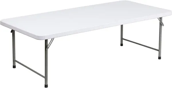 Flash Furniture Kid's Granite White Plastic Folding Table