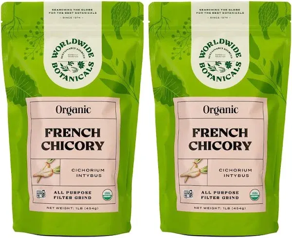 Organic French Chicory Root - Brew Like Coffee, Blend Roasted Chicory Root Wi...