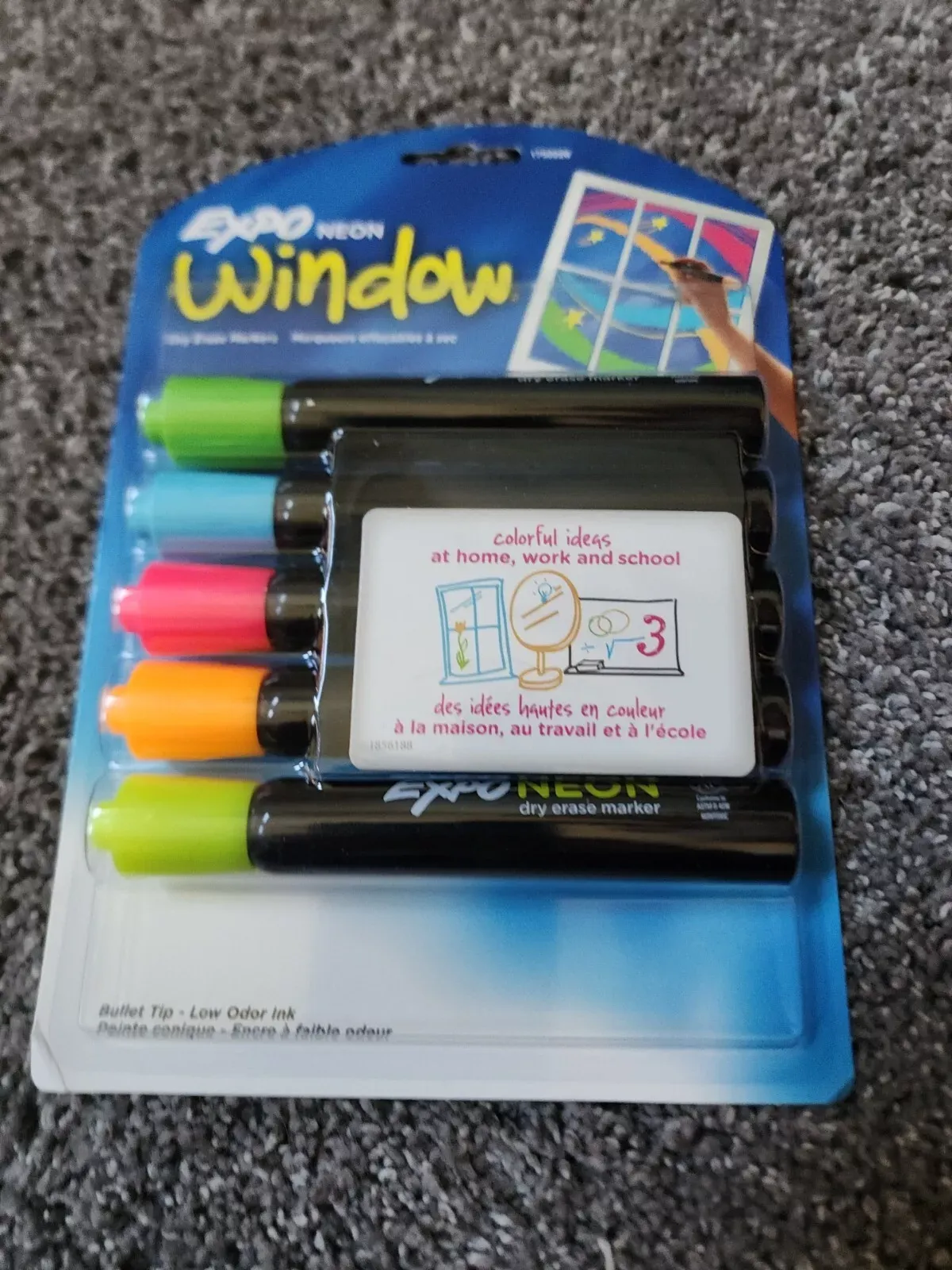 Expo Neon Window Dry Erase Markers, Bullet Tip