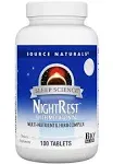 Source Naturals NightRest, with Melatonin, Tablets - 100 tablets