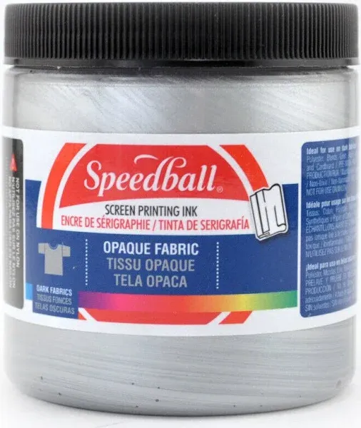 SPEEDBALL SCREEN PRINTING INK  2 BOTTLES 8 OZ EACH - BLACK PEARL