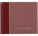 National Visitor Register Book Burgundy Hardcover 128 Pages 8 1/2 x 9 7/8 57803