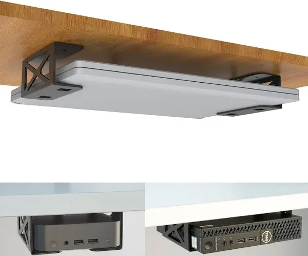 Under Desk Laptop/Mini PC Storage Mount,CPU Holder,Compatible with Dell OptiPlex,Mac Book,Mac Mini and More.