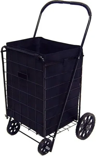 TM Folding Shopping CART Liner Insert with Cover in Black (Liner Only).