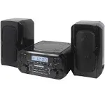 Magnavox MM435 Black 3PC CD Shelf Stereo System Am FM Radio