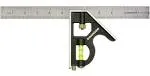 Swanson Tool TC134 16-Inch Combo Square (Cast Zinc Body, Stainless Steel Ruler