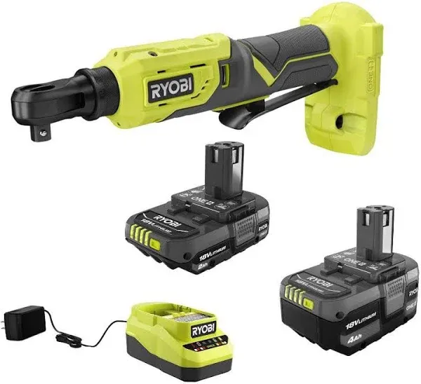 RYOBI 18-Volt Cordless 1/4 in. 4-Position Ratchet (Tool Only) PRC01B (Bulk Pa...