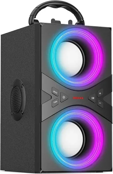 Bluetooth Speakers, 40W(Peak) Wireless Party Speaker with TWS, Beat-Driven Light