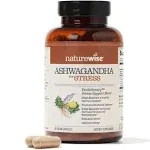 NatureWise Ashwagandha for Stress Relief | KSM 66 Ashwagandha Organic