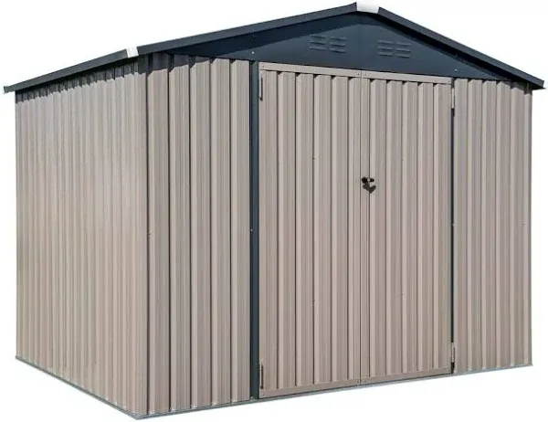 Cover-It 8x6 Metal Outdoor Storage Shed