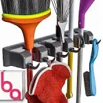 Berry Ave Broom Holder and Garden Tool Organizer for Rake or Mop Handles Up to