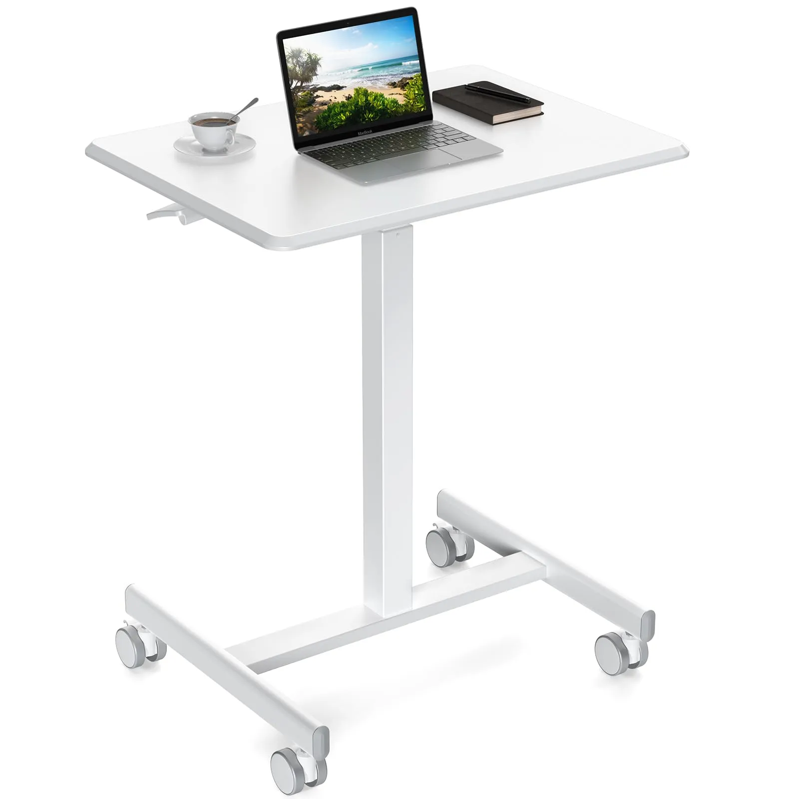 Sweetcrispy Small Mobile Rolling Standing Desk