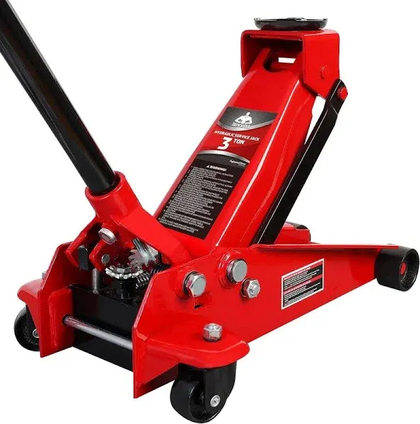 Jack Boss 3 Ton Floor Jack Steel Heavy Duty Hydraulic Car Jack , Red , AST830025