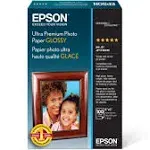 Ultra Premium Photo Paper Glossy - S042174, 4&#034; X 6&#034; (100 Sheets),White