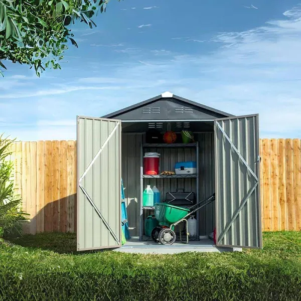 Cover-It 6x4 Steel Outdoor Storage Shed