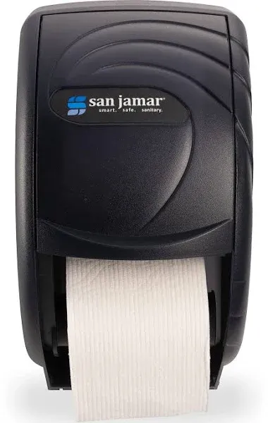 San Jamar Duett Standard Bath Tissue Dispenser Oceans R3590TBK