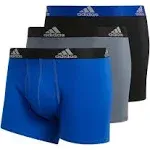 Adidas Performance Stretch Cotton Boxer Trunk Underwear 3-Pack Men&#039;s Size L