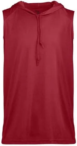 Badger Sports B-Core Sleeveless Hood Youth T Red Medium