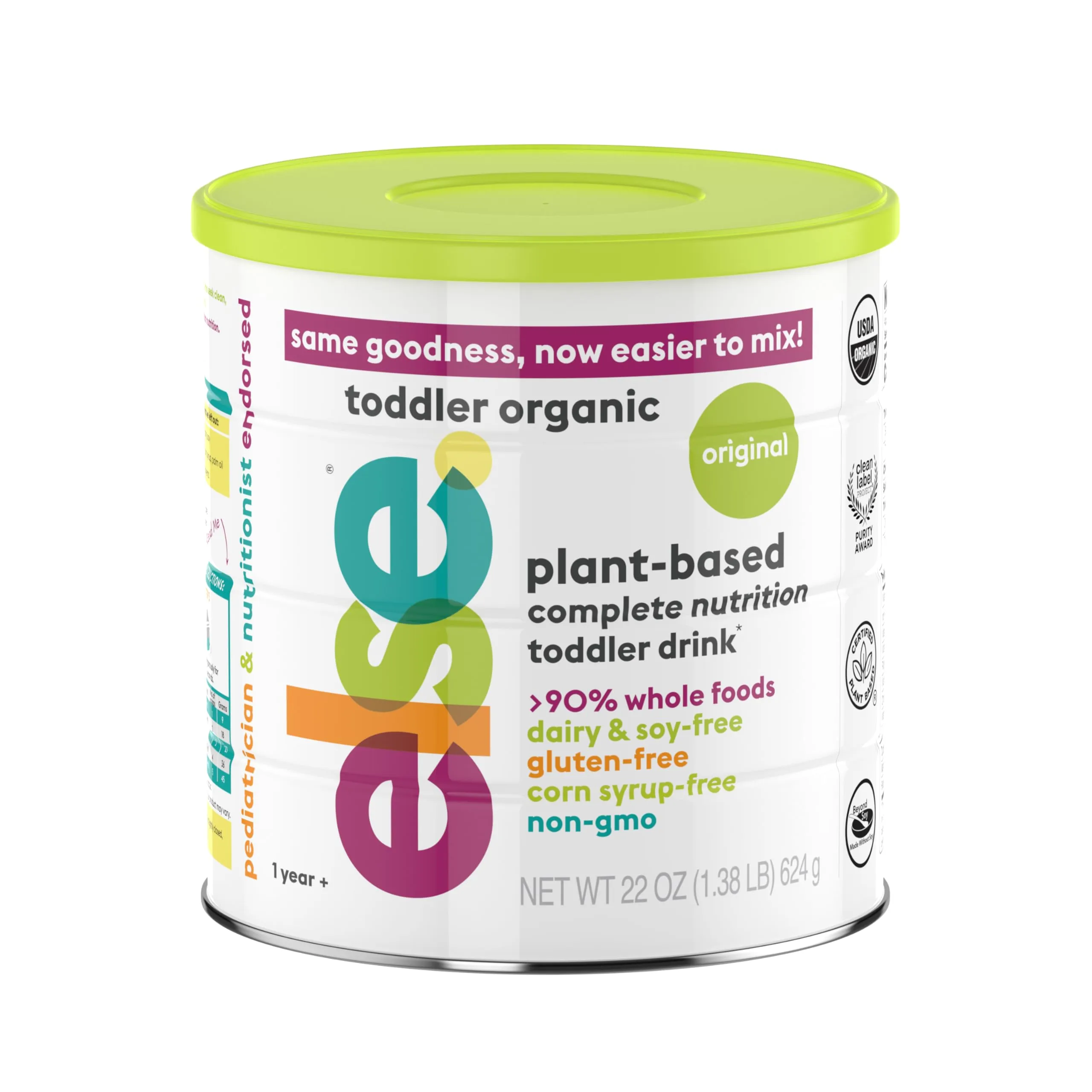 Else Nutrition Plant-Based Complete Nutrition for Toddlers 12+ Months - 22 oz