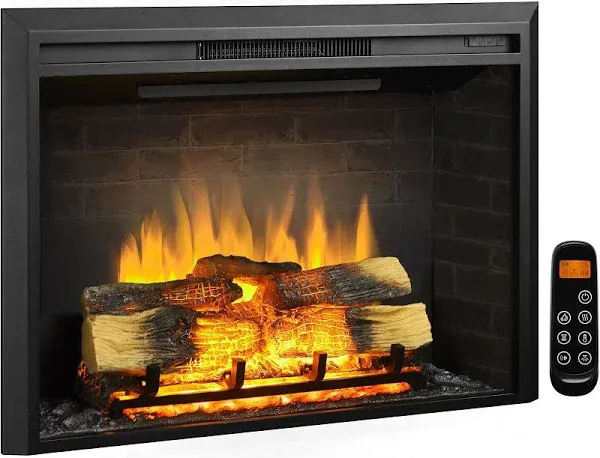 Legendflame Carl 35 Inches with Trim Kit, Electric Fireplace Insert, Fireplace H