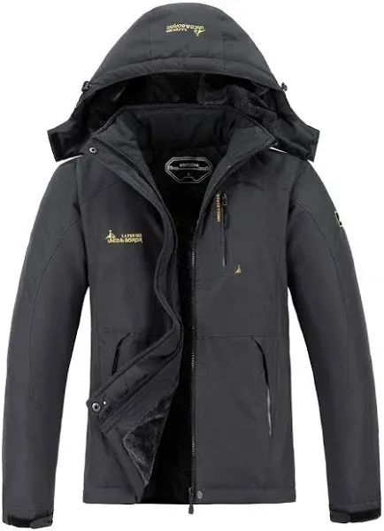 Men&#x27;s Waterproof Ski Jacket Warm Winter Snow Coat Mountain Windbreaker