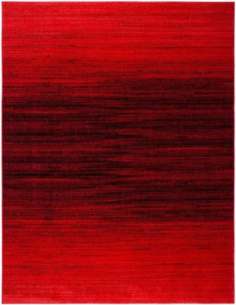 Safavieh Adirondack 3 X 5 (ft) Red/Black Indoor Ombre Industrial Throw Rug Lowes.com