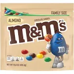 M&M's Almond Milk Chocolate Candy - Family Size 15 oz