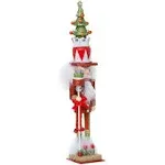 Kurt Adler Hollywood Nutcracker - Red and Green Tree Nutcracker 15&#034; HA0220