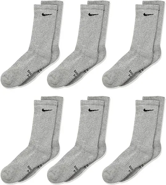 Nike Boys' 6-Pack Dri-FIT Performance Crew Socks