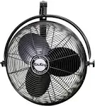 Air King 9020 20-Inch Wall Mount Fan, Black, New