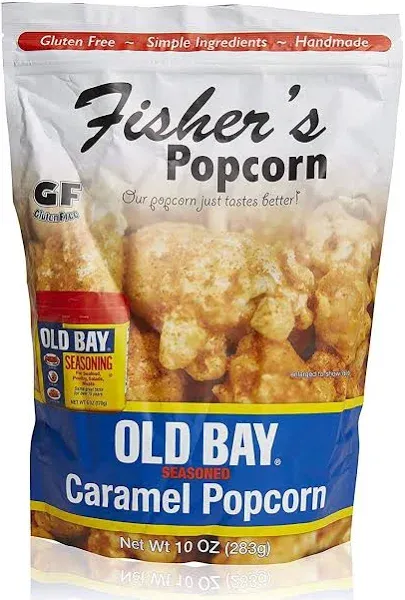 Fisher's Old Bay Caramel Popcorn, 11 oz. Tub