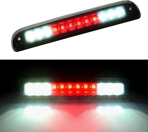 Third 3rd Brake Light LED for 1999-2016 Ford F250 F350 F450 F550 Super Duty, High Mount Rear Brake Lights Assembly for 99-16 F-250 F-350 F-450 F-550, 1993-2011 Ford Ranger Cab Cargo Stop Light