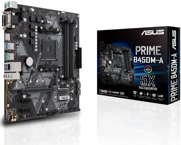 Asus Prime B450M-A AM4 Micro ATX AMD Motherboard