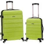 Rockland 2-Piece Expandable ABS Spinner Set Lime