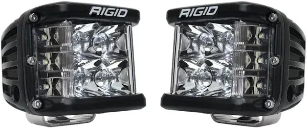 RIGID INDUSTRIES D-SS PRO Side Shooter LED Light (Spot) Pair Black, Mount, Black Housing