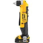 Dewalt DCD740C1 20V Max Li-Ion Compact Right Angle Drill Kit (1