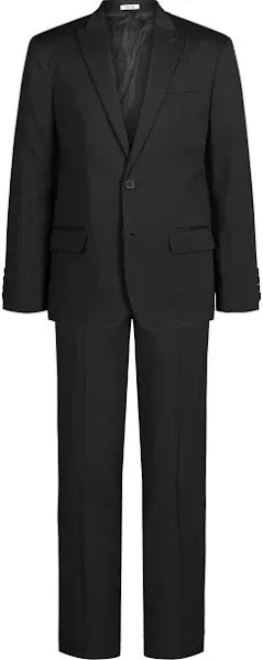 Calvin Klein Boys&#039; 2-Piece Formal Suit Set, Black, 12 Regular