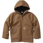 Carhartt Boys' Flannel Quilt Lined Active Jacket - Brown