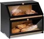 HOMEKOKO Double Layer Large Bread Box for Kitchen Counter | adamsbargainshop.com