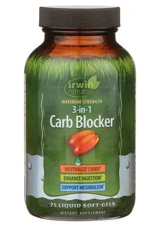 Irwin Naturals 3 in 1 Carb Blocker Maximum Strength