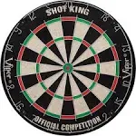 by GLD Products Shot King Regulation Bristle Steel Tip Dartboard Set with Bul...