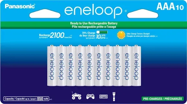 Panasonic Eneloop Rechargeable AAA Batteries