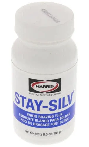 Stay-Silv Brazing Soldering Flux 0.27 lb Jar, White Silver Solder Equipme