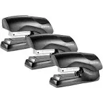 B175-BLK-3PK Bostitch Flat Clinch Stapler 40 Sheets 3/Pack