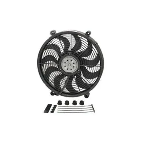 Derale 17&#034; High Output Single RAD Pusher/Puller Fan with Standard Mount Kit