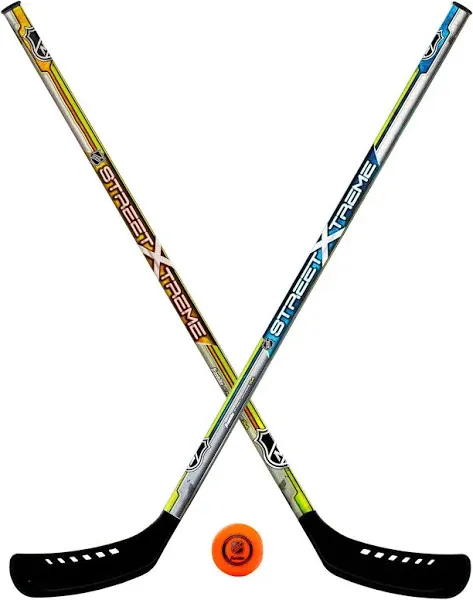 Franklin NHL Street Hockey Starter Set/ 2 Hockey Sticks And Ball Ages 6+.  NIB